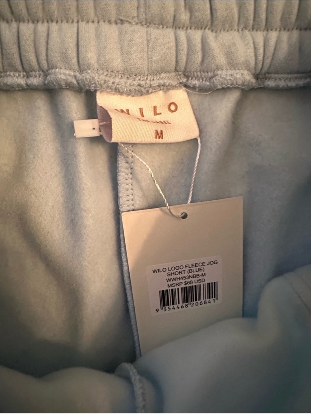 WILO Light Blue Cozy Fleece Zip Hoodie & Drawstring Shorts Set- NWT!Size M - Picture 6 of 9